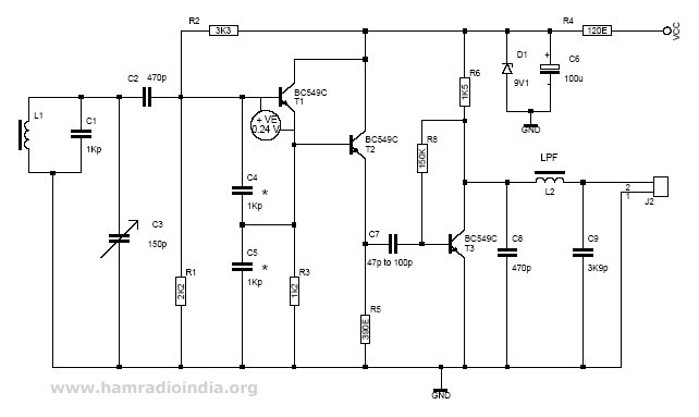 Fig. 1. VFO schematics